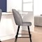 Flash Furniture 2PK 26" Gray Faux Linen Armless Counter Stool AY-1026H-26-GYFAB-GG - alternate 2